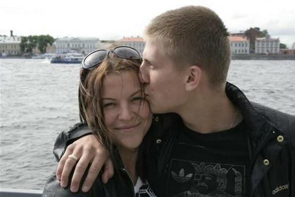 А.Щербаков с женой