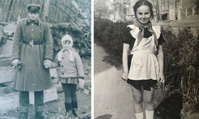 Ирина Апексимова в детстве (слева с братом)