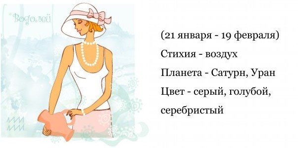 Водолей - гороскоп совместимости и характеристика знака зодиака. Мужчина Водолей. Женщина Водолей
